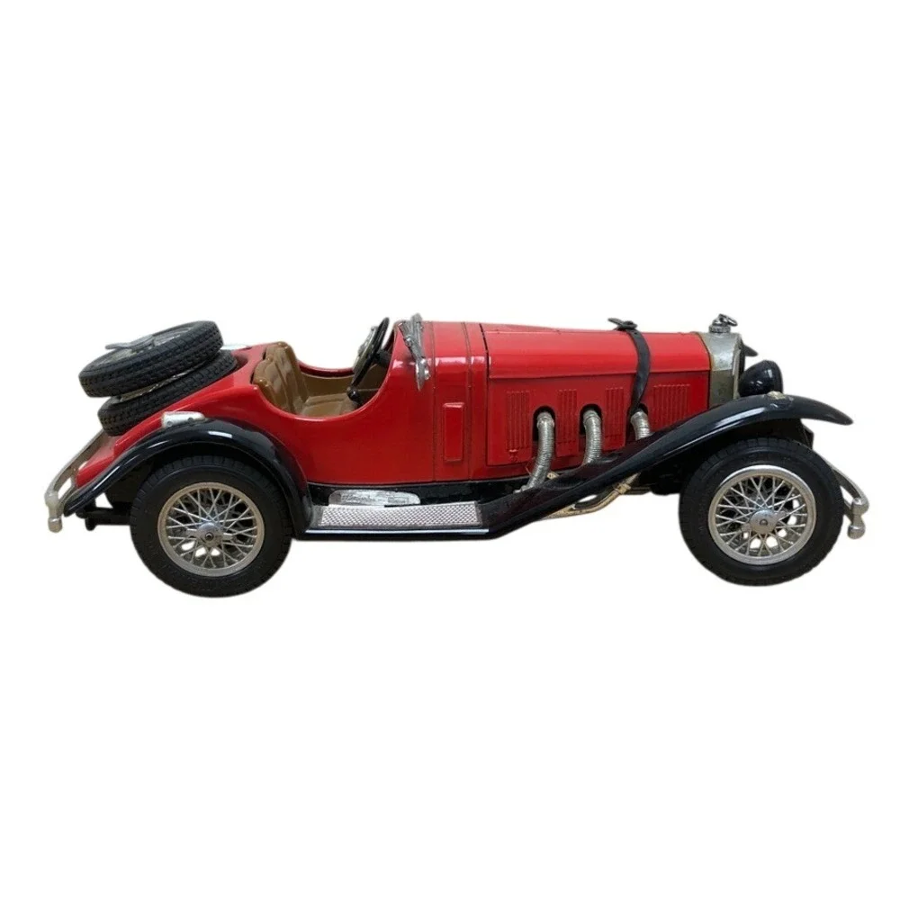 Burago Mercedes-Benz SSK 1928 Diecast Car Red Black 1/18 Scale Italy Vintage
